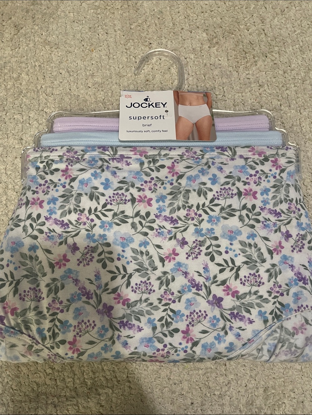 NIP- Jockey- 10/3XL. 3 super soft brief panties